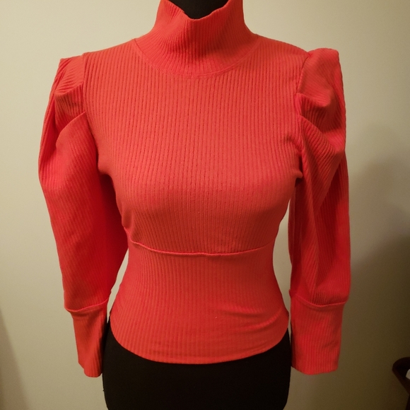 free people lala mock neck top